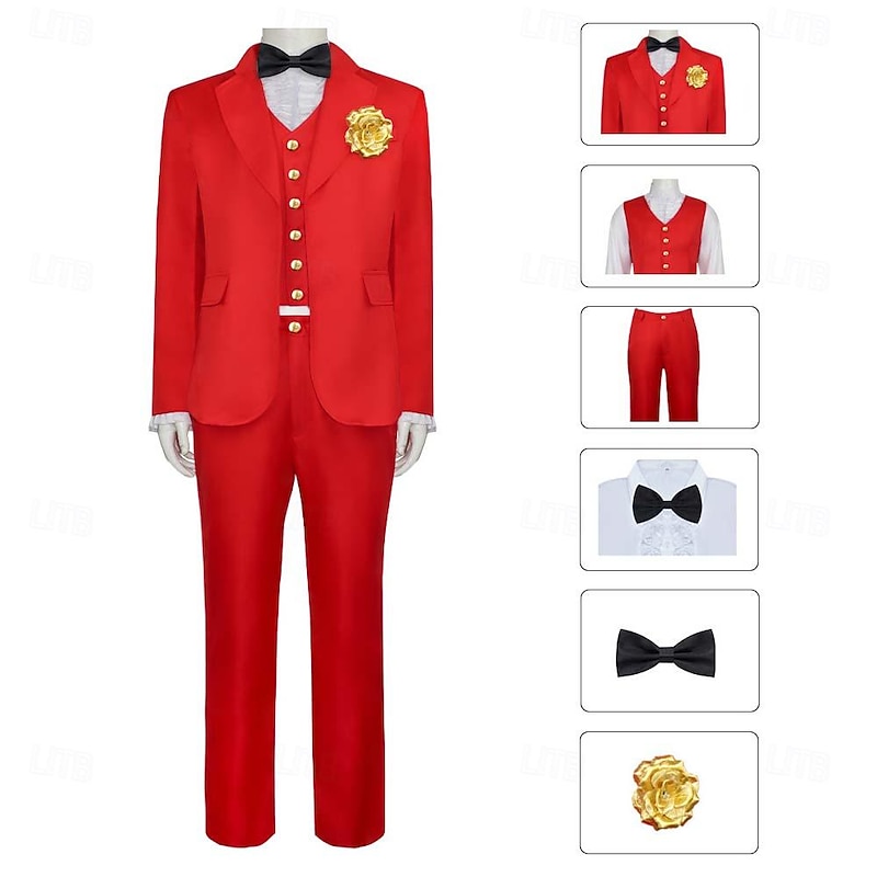 Zombie Beetlejuice Halloween Outfits Fancy Costume Suits & Blazers Beetlejuice 2 Horror Adults' Couple's Men's Halloween Carnival Performance Easy Halloween Costumes Dress Up3