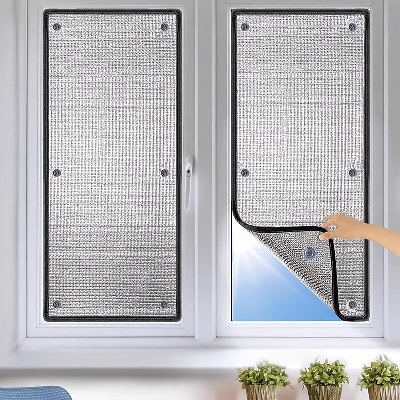 Window Sun Shade Film Home Sunshade Protector Pad Aluminum Foil Anti-UV Sunshine Room Balcony Insulation Film Shading Board