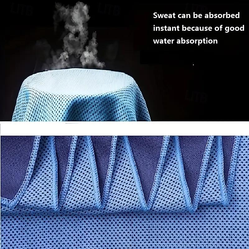 4pcs Cooling Towels (35.4 * 11.8 Inches), Soft Breathable Sports Towel For Outdoor, Gym, Yoga, Exercise, Camping, Fitness, Running4