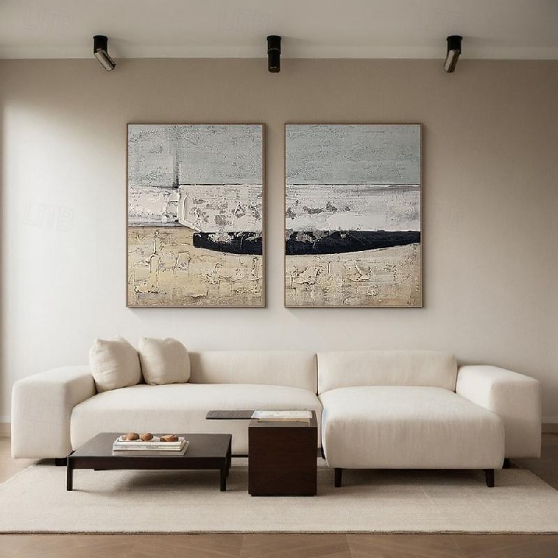 PAINTING White Wabi-Sabi painting Handpainted Blue White Textured Painting White Wabi-Sabi Wall Art Neutral Minimalist Wall Art Black Textured Canvas Art Neutral Wall Decor2