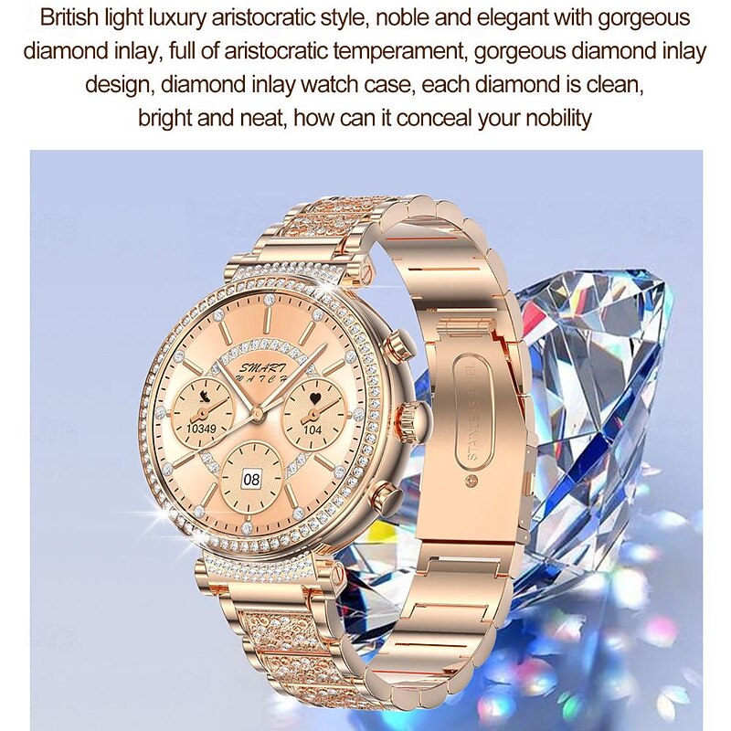 696 TK28 Smart Watch 1.27 inch Smart Band Fitness Bracelet Bluetooth ECG+PPG Pedometer Call Reminder Compatible with Android iOS Women Hands-Free Calls Message Reminder IP 67 41mm Watch Case4