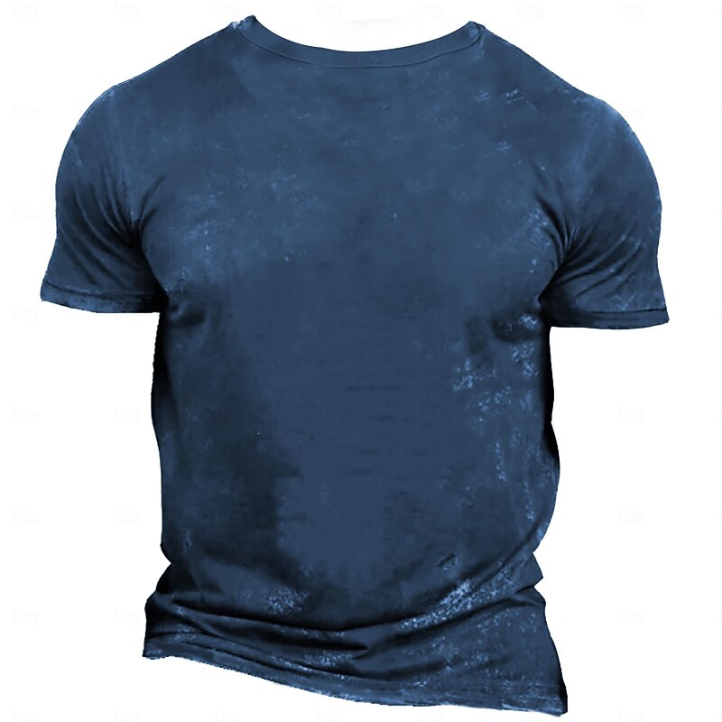 Veterans Day Men's Patriot Patriotic Veteran American US Flag T shirt Short Sleeve T shirt 3D Print Crew Neck Shirt Retro Vintage Carnival Party Blue Green Gray Summer Spring Clothing Apparel S M L2