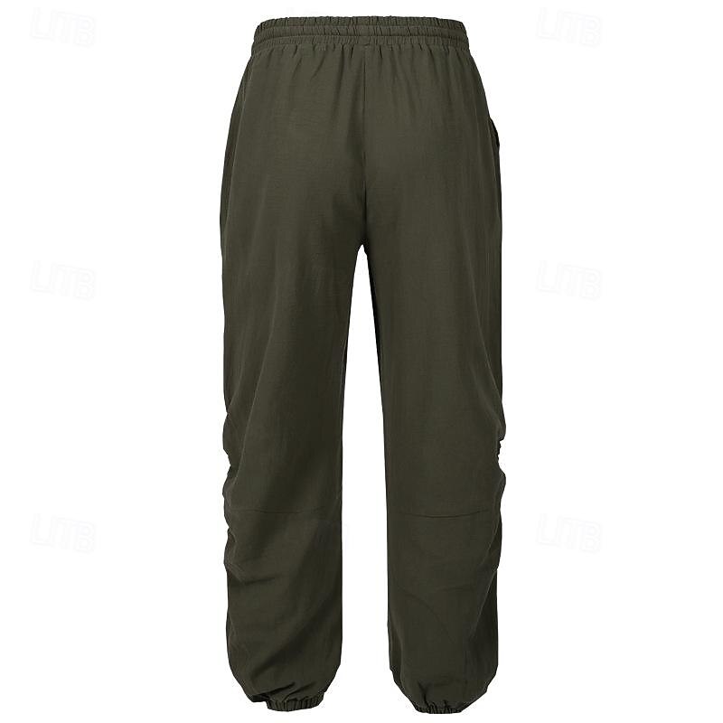 Retro Vintage Medieval 17th Century Masquerade Pirate Pants Viking Solid Color Fancy Dress Men's Pirate Fantasy Masquerade Party / Evening Adults' Pants4