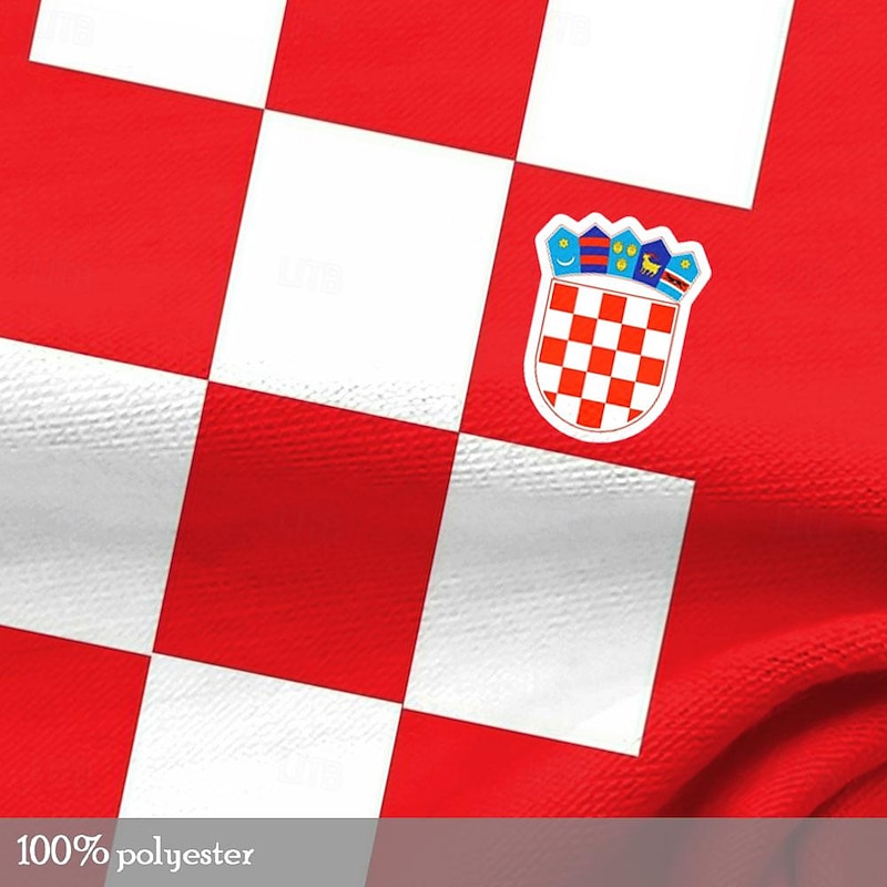 Men's Croatia T Shirt Short Sleeve T shirt 3D Print Crew Neck Shirt Outdoor Athleisure Red Summer Spring Clothing Apparel S M L XL XXL XXXL3