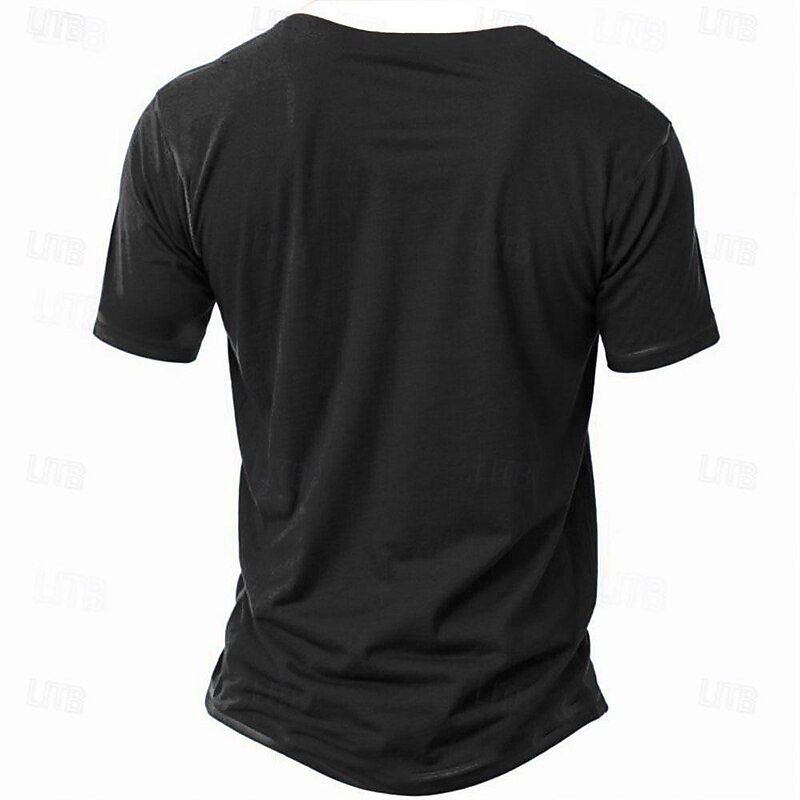 Halloween Men's Gothic Horror Rock Guitar T shirt Tee Short Sleeve T shirt 3D Print Lace Up Neck Shirt Casual Daily Black Spring & Summer Clothing Apparel S M L XL XXL 3XL3