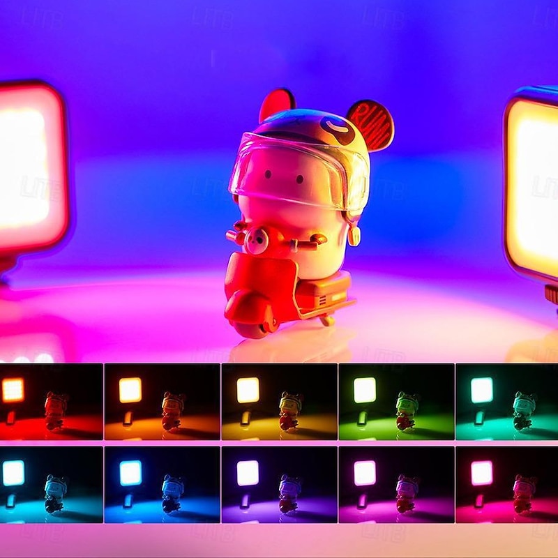 Selfie Light, Phone Light with 3 Lighting Modes/5 Brightness Levels, Portable Phone Ring Light for Makeup, Live Stream, Rechargeable Clip Video Light for iPad/Camera/Laptop3