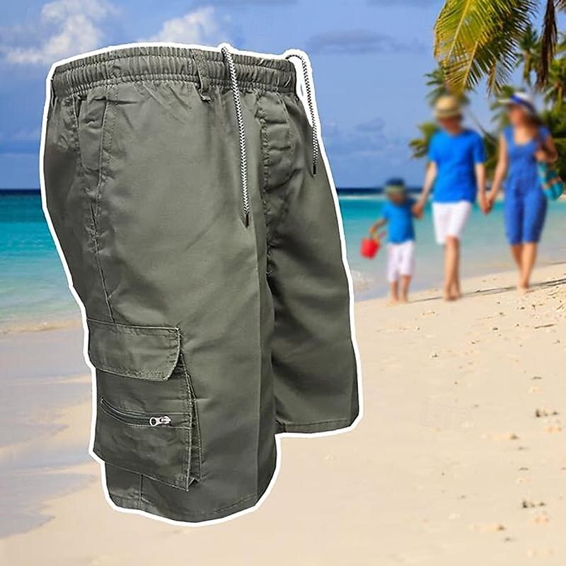 Men's Cargo Shorts Hiking Shorts Military Summer Outdoor Regular Fit Waterproof Quick Dry Breathable Shorts Zipper Pocket Black Army Green Hunting Climbing Camping / Hiking / Caving S M L XL XXL2