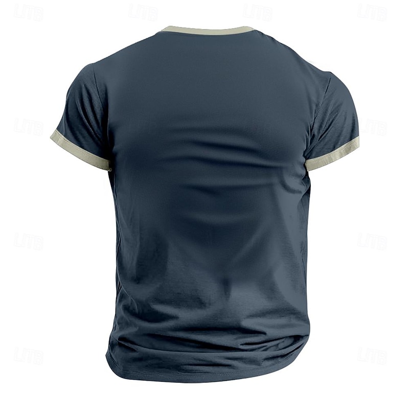 Men's Nautical Anchor T Shirt Short Sleeve T shirt 3D Print Shirt Casual Daily Blue Spring & Summer Clothing Apparel S M L XL XXL 3XL2