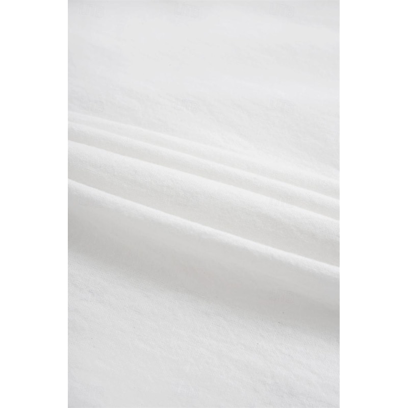 Men's Linen Shirt Summer Shirt Beach Wear Button Up Shirt Plain Vacation Curise Black White Pink Blue Short Sleeve Stand Collar Spring & Summer Clothing Apparel Basic3