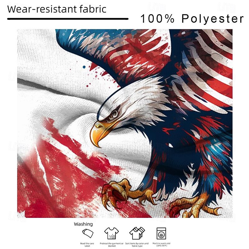 Veterans Day Men's Patriot Patriotic Veteran American US Flag Eagle Patriotic T shirt Short Sleeve T shirt 3D Print Shirt Casual Daily White 1 White 2 Spring & Summer Clothing Apparel S M L XL XXL4