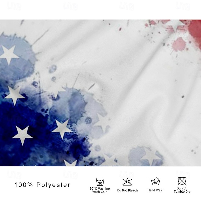 Men's American Flag Veterans Polo Shirts Golf Shirt Short Sleeve Polo Shirts Collared Shirts Streetwear Vacation Wear Party Outfits Buttons 3D Print Spring & Summer White3