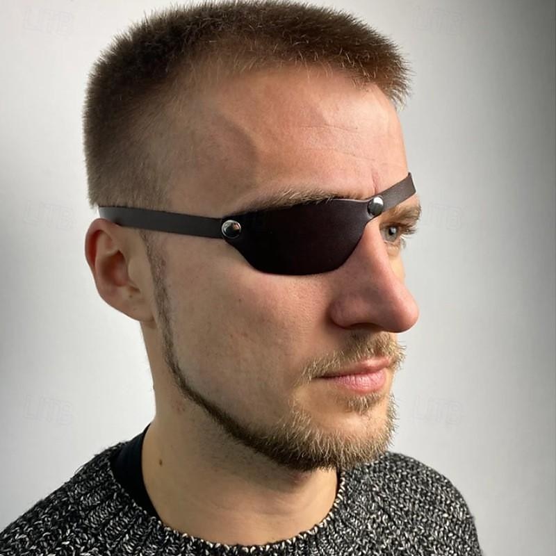 Medieval Renaissance Mask Eye Patch Pirate Viking Fancy Dress Unisex Pirate Halloween Carnival Performance Party LARP Adults' Eye Mask