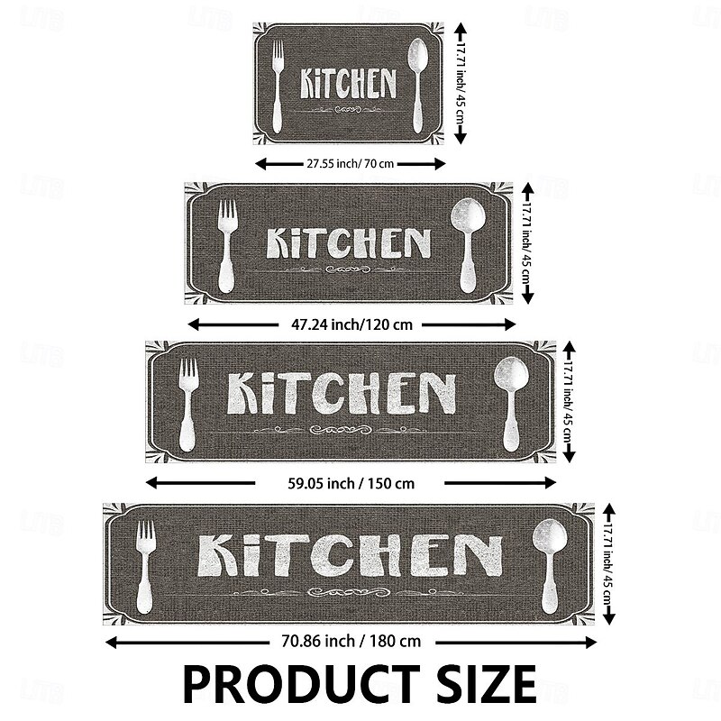 Letter Character Kitchen Mat Non-Slip Rug Indoor Outdoor Mat Bedroom Decor Bathroom Mat Entrance Rug Door Mat4