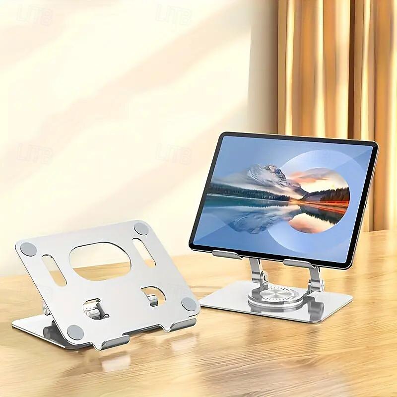 Aluminum Tablet Stand Folding Aluminum Profile 360 Rotation Hollow Cooling Stand4