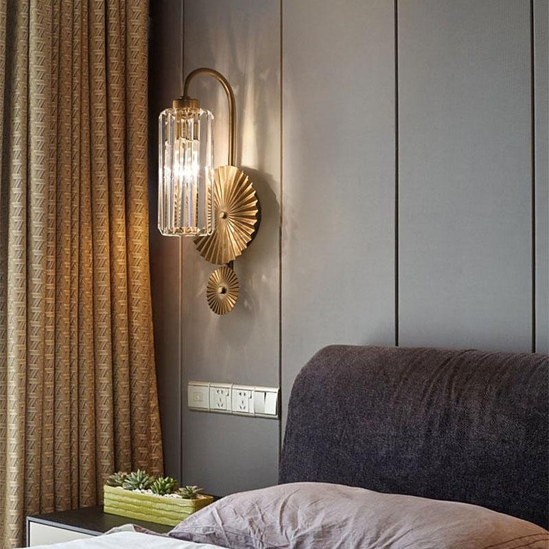 LED Indoor Wall Light Dimmable E26/E27 Crystal Vintage Corridor Wall Retro Deco for Living Room Kitchen 85-265V ONLY DIMMABLE WITH REMOTE CONTROL4