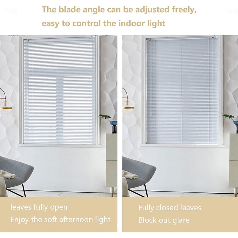 Aluminium Venetian Window Blinds Home Office Blind,Blade Angle Can Be Adjusted Freely,Blinds Roller Blinds Shading Bathroom Kitchen Balcony Shade Blinds4