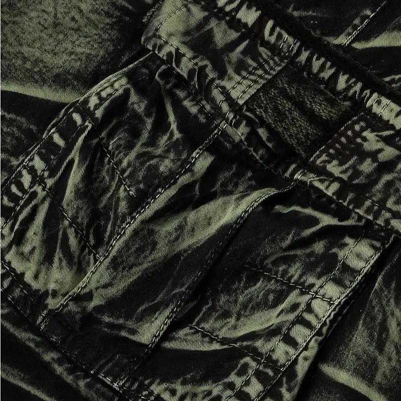 Men's Cargo Shorts Shorts Buttons Multi Pocket Plain Wearable Short Outdoor Daily Going out Fashion Classic Black Army Green3