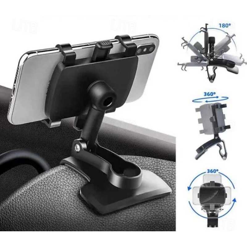 Car Phone Holder Mount,360 Degrees Rotation Dashboard Phone Holder Upgrade Clip Never Fall,car Phone Mount3