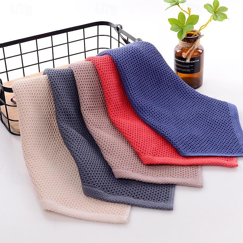 Cotton Jacquard Gauze Towel Cotton Honeycomb Square Small Towel Wholesale Wash Face Kids Baby Baby4
