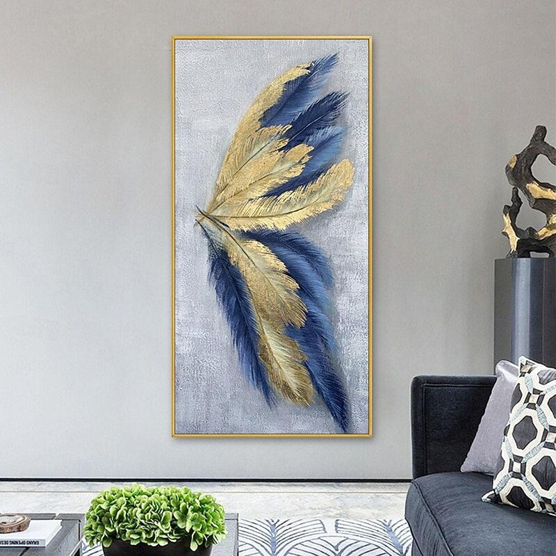 Leaf Oil Painting Hand-painted Butterfly Wall Decoration Modern Abstract Hanging Painting Wall Art Large Oil Painting For Home Decor3