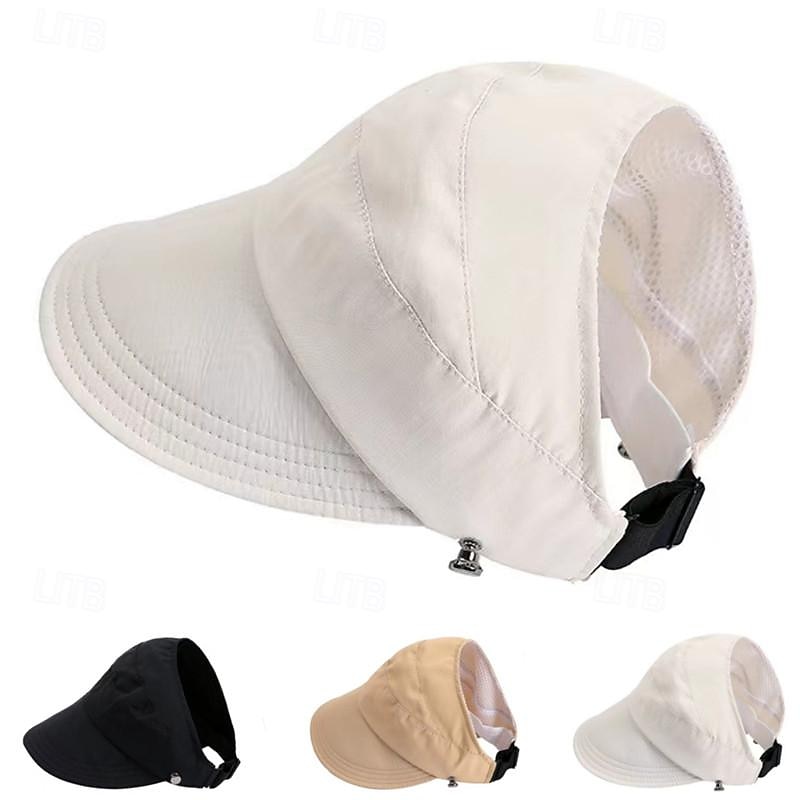 Women's Hat Sun Hat Portable Sun Protection Breathable Street Daily Weekend Pure Color Pure Color