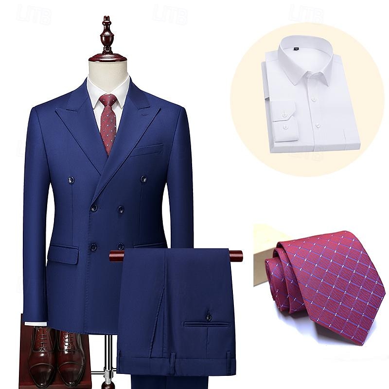 Retro Vintage 1920s Suits & Blazers Gentleman Fancy Dress Men's Masquerade Party / Evening Bachelorette Party Adults' Coat Pants2