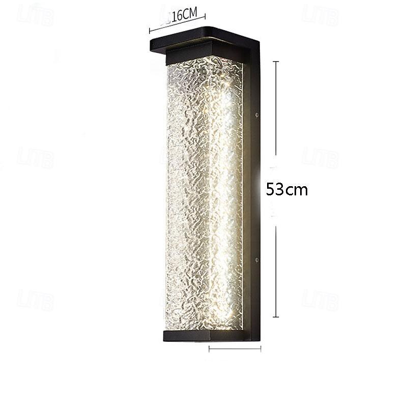LED Outdoor Wall Lights Multi Color 16cm Single Head New Chinese Style Modern Waterproof Metal Acrylic 20W For Balcony Aisle Garden Villa 110-240V2