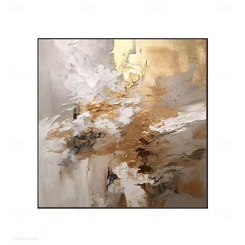 Handmade Oil Painting Canvas Wall Art Decoration Modern Gold Texture Abstract for Home Dance Studio Decor Rolled Frameless Unstretched Painting2