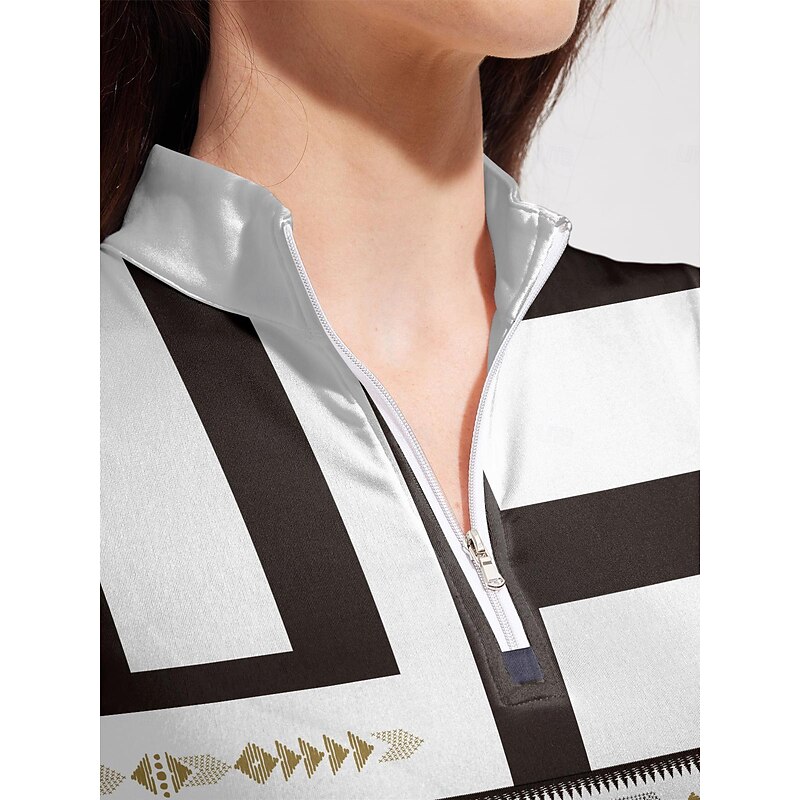 Women's Golf Polo Shirt Black Sleeveless Top Ladies Golf Attire Clothes Outfits Wear Apparel3