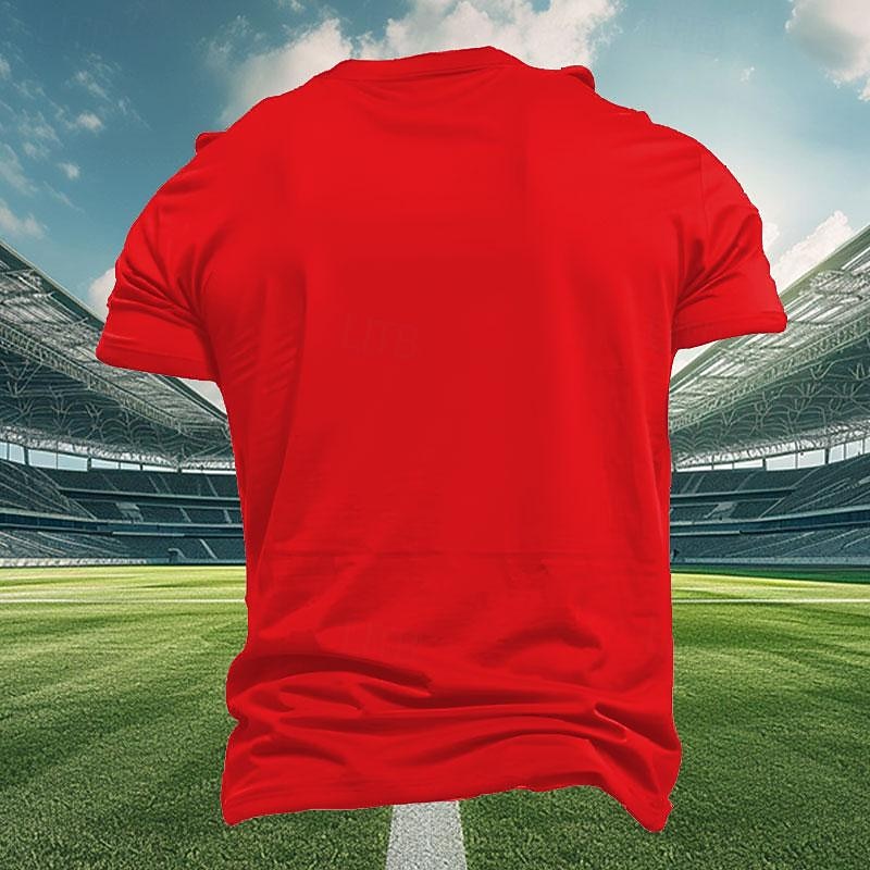 Men's Croatia T Shirt Short Sleeve T shirt 3D Print Crew Neck Shirt Outdoor Athleisure Red Summer Spring Clothing Apparel S M L XL XXL XXXL2