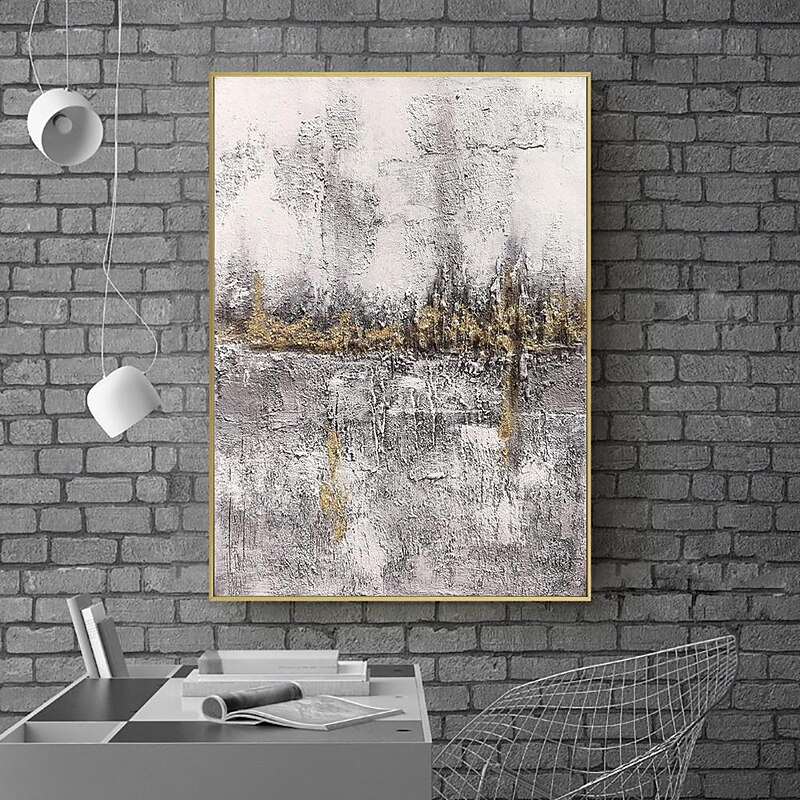 Handmade Oil Painting Canvas Wall Art Decoration Modern Simple Abstract Texture for Home Decor Rolled Frameless Unstretched Painting