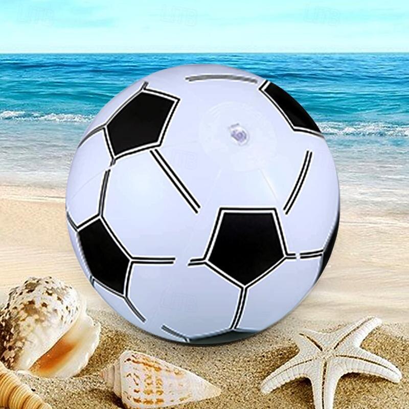 5 Pieces Inflatable Beach Ball 15 Inch Beach Balls for Kids Boys Girls Adults Summer Beach Swimming Pool Party Favor (Football Style)4