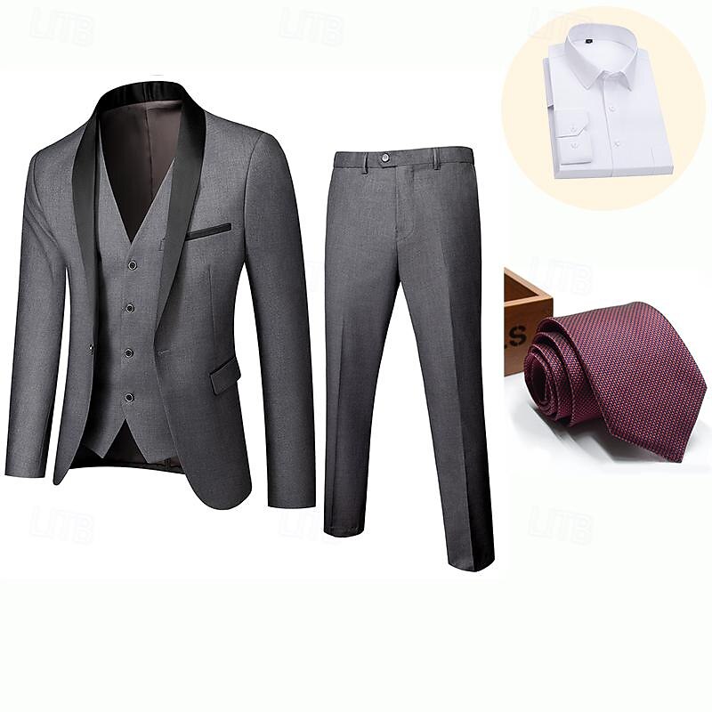 Retro Vintage Rococo Baroque Suits & Blazers Gentleman Fancy Dress Men's Masquerade Party / Evening Bachelorette Party Adults' Coat Pants2