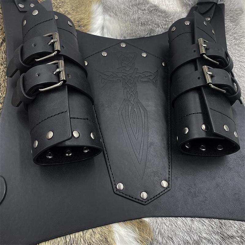 Punk & Gothic Medieval Renaissance Scabbard Sword Holder Sword Frog Viking Celtic Knight Fancy Dress Men's Women's Unisex Celtic Viking Carnival Masquerade Masquerade Renaissance Fair LARP Adults'3