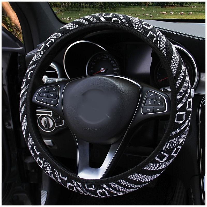 FYAUTOPER New car steering wheel cover ethnic air linen without inner ring elastic handle cover