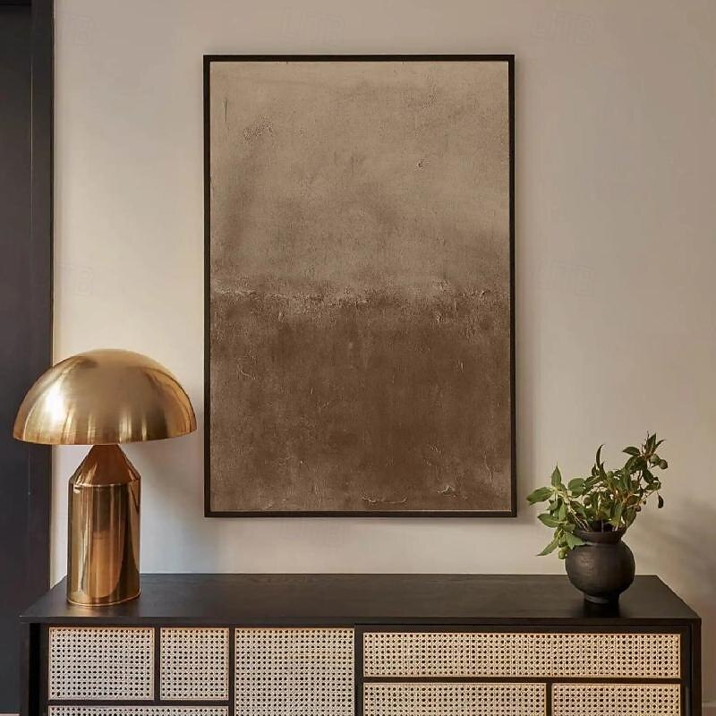 Boho Art Heavy Texture Painting hand painted Brown Abstract Art Nordic Art oil painting handmade Blue Brown Beige 3D Textured Art Original Painting Wall Art painting4