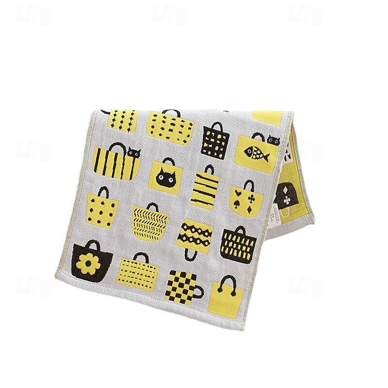 Cotton Gauze Towel Adult Absorbent Towel Three-Layer Gauze Soft Face Towel2