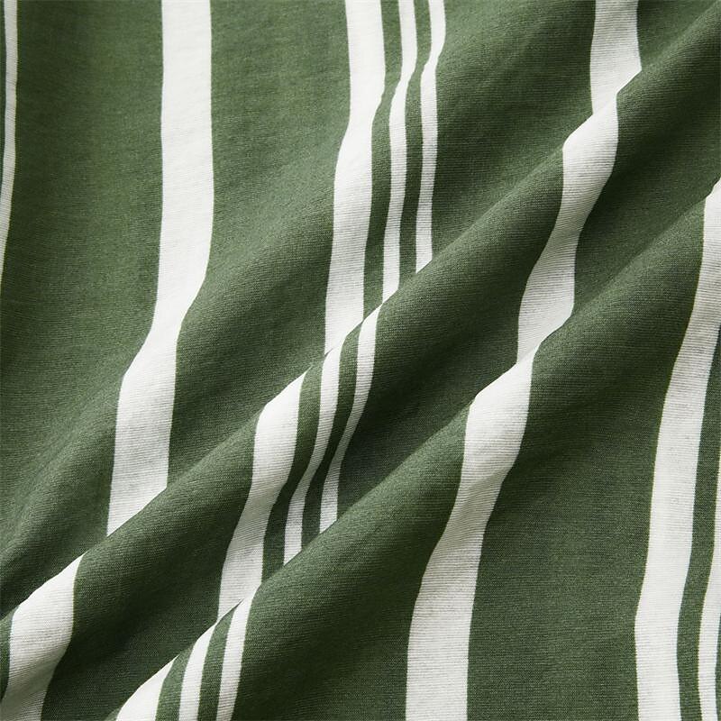 Men's Shirt Summer Shirt Beach Wear Button Up Shirt Casual Shirt Black Blue Green Short Sleeve Striped Collar Daily Vacation Clothing Apparel Fashion Casual Comfortable4