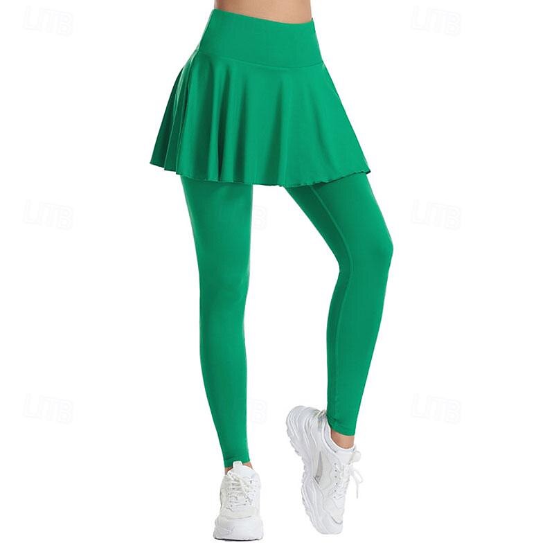 Women's Yoga Pants Yoga Leggings High Waist Pilates Gym Workout Workout Tights Solid Color Black White Green Spandex Sports Activewear Stretchy Slim2