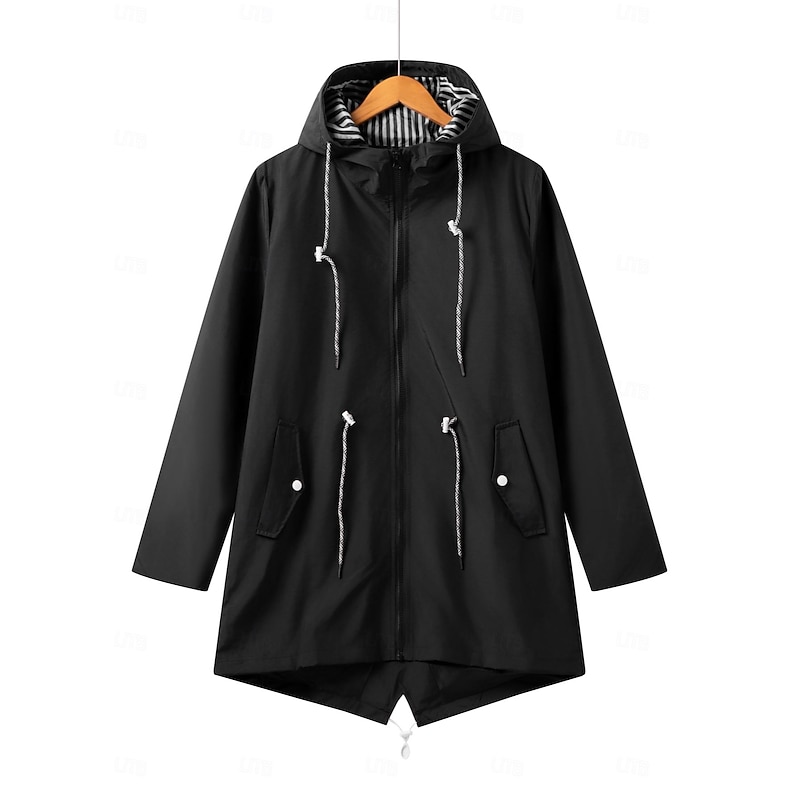 Women's Hiking Raincoat Raincoat Outdoor Waterproof Quick Dry Lightweight Jacket Camping / Hiking / Caving Traveling Black Yellow Pink Red Blue2