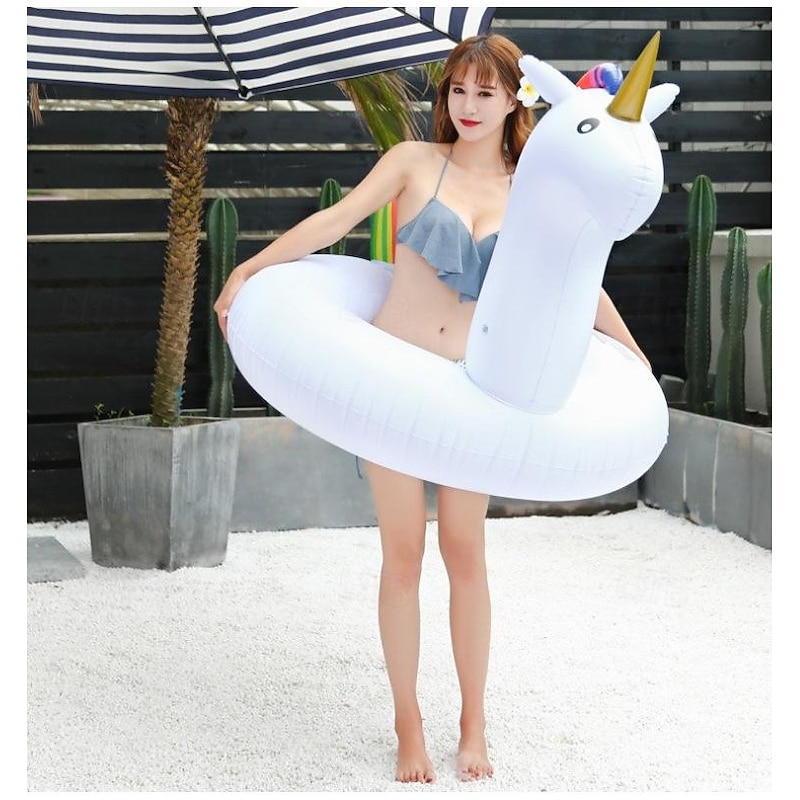 Inflatable Swimming Rings, Pool Floats Swim Tubes Rings Round Shape Cute Cartoon Design Beach Water Lounge Inflatable Raft Party Supplies for Kids Adults3