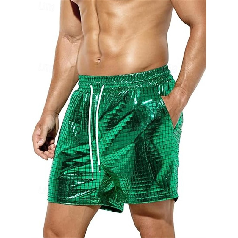 Retro Vintage 1970s Disco Shorts Disco Fancy Dress Men's Halloween Carnival Masquerade Performance Party / Evening Stage Adults' Shorts