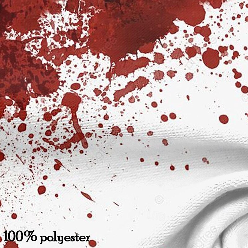 Men's Blood Splatter Blood stains T Shirt Short Sleeve T shirt 3D Print Crew Neck Shirt Designer Steampunk Carnival Party Street Black Red Green Summer Spring Clothing Apparel S M L XL XXL XXXL3