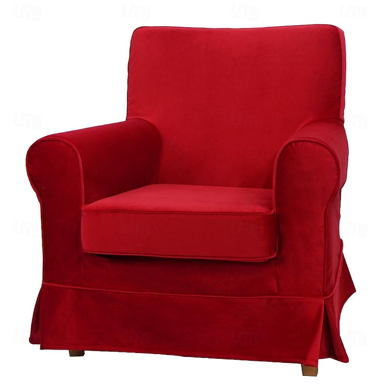 Velvet Armchair Sofa Cover Solid Color Quilted Velvet Slipcovers LITB PRIME cover Ektcover 8