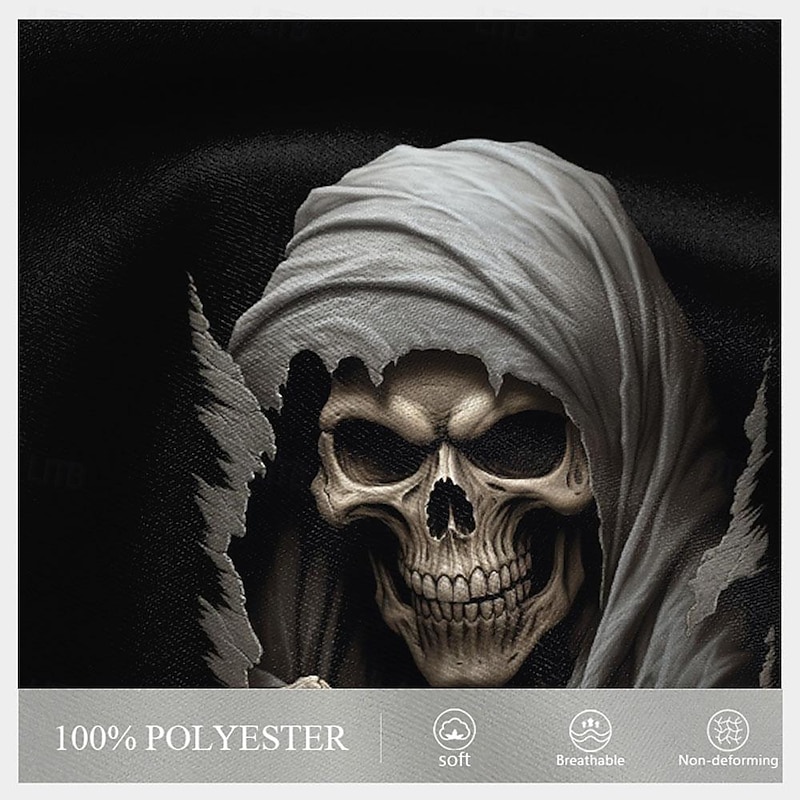 Men's Skull Halloween Costumes Swim Shorts Board Shorts Swimming Trunks Mid Waist Fashion Streetwear Designer Casual Daily Holiday Drawstring Pocket Elastic Waist Designer Clothing Apparel2