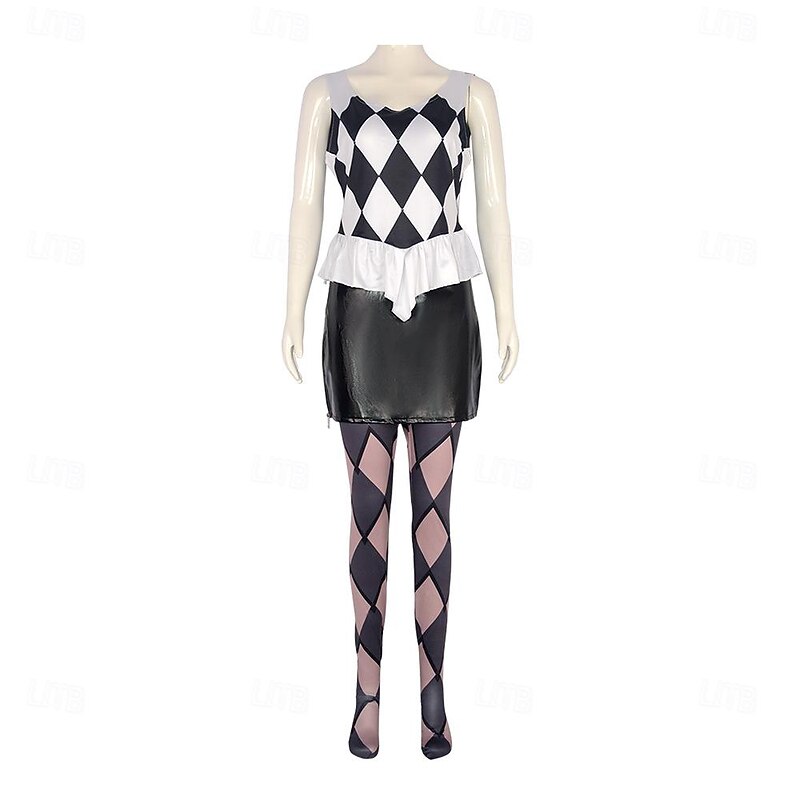 Joker: Folie à Deux Joker 2 Harley Quinn Skirt Coat Cosplay Costume Movie Cosplay for Women's Adults Carnival Masquerade Party / Evening4