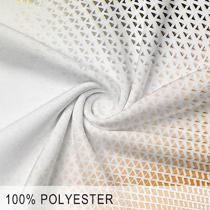 Men's Polo Shirts Golf Shirt Short Sleeve Polo Shirts Collared Shirts Casual Vacation Wear Formal Wear Festival Wear Buttons 3D Print Spring & Summer White3