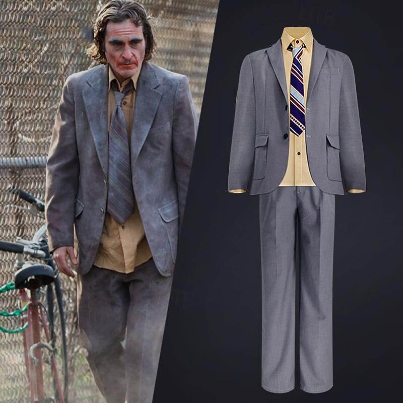 Joker: Folie à Deux Joker 2 Joker Clown Outfits Suits & Blazers Cosplay Costume Movie Cosplay for Men's Adults Carnival Masquerade Party / Evening
