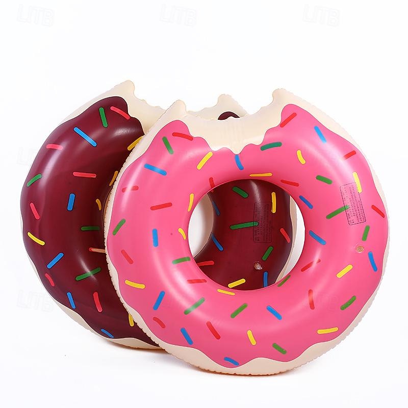 2 PACK Donut Pool Floats Donut Pool Floatie Donut Tube Pool Doughnut Pool Float Donut Inflatables Doughnut Inner Tube Doughnut Pool Floatie Donut Pool Ring Donut Swimming Ring for Beach Pool