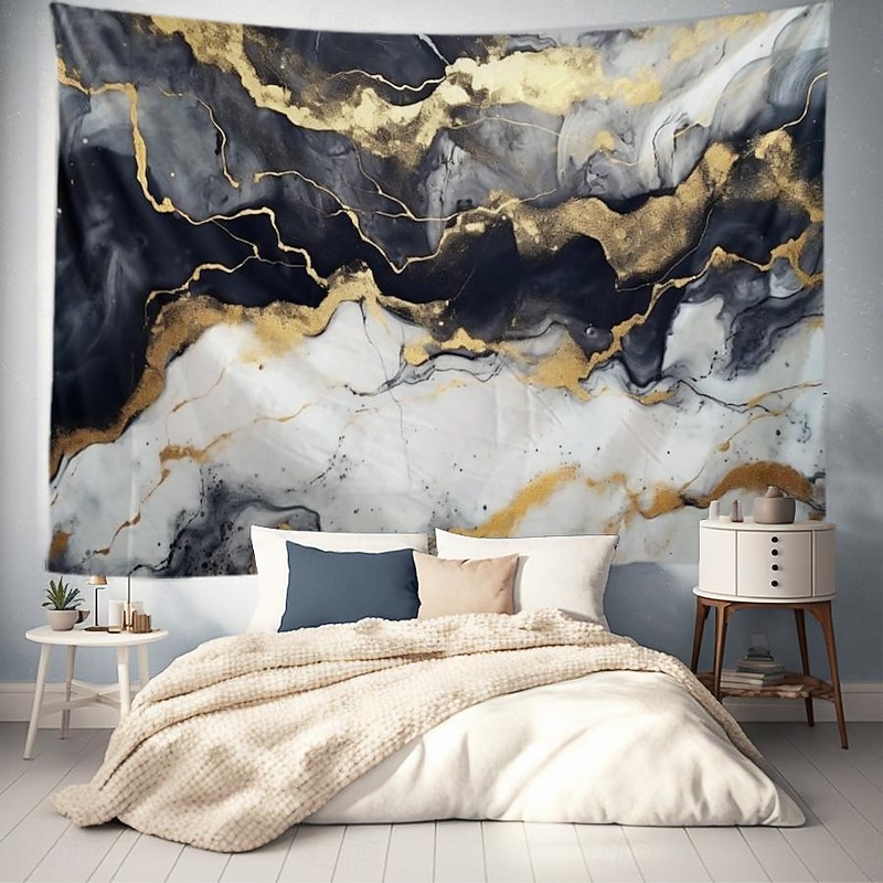 Colorful Marble Large Wall Tapestry Texture Abstract Geometric Home Decoration Wall Background Tapestry Room Background Cloth